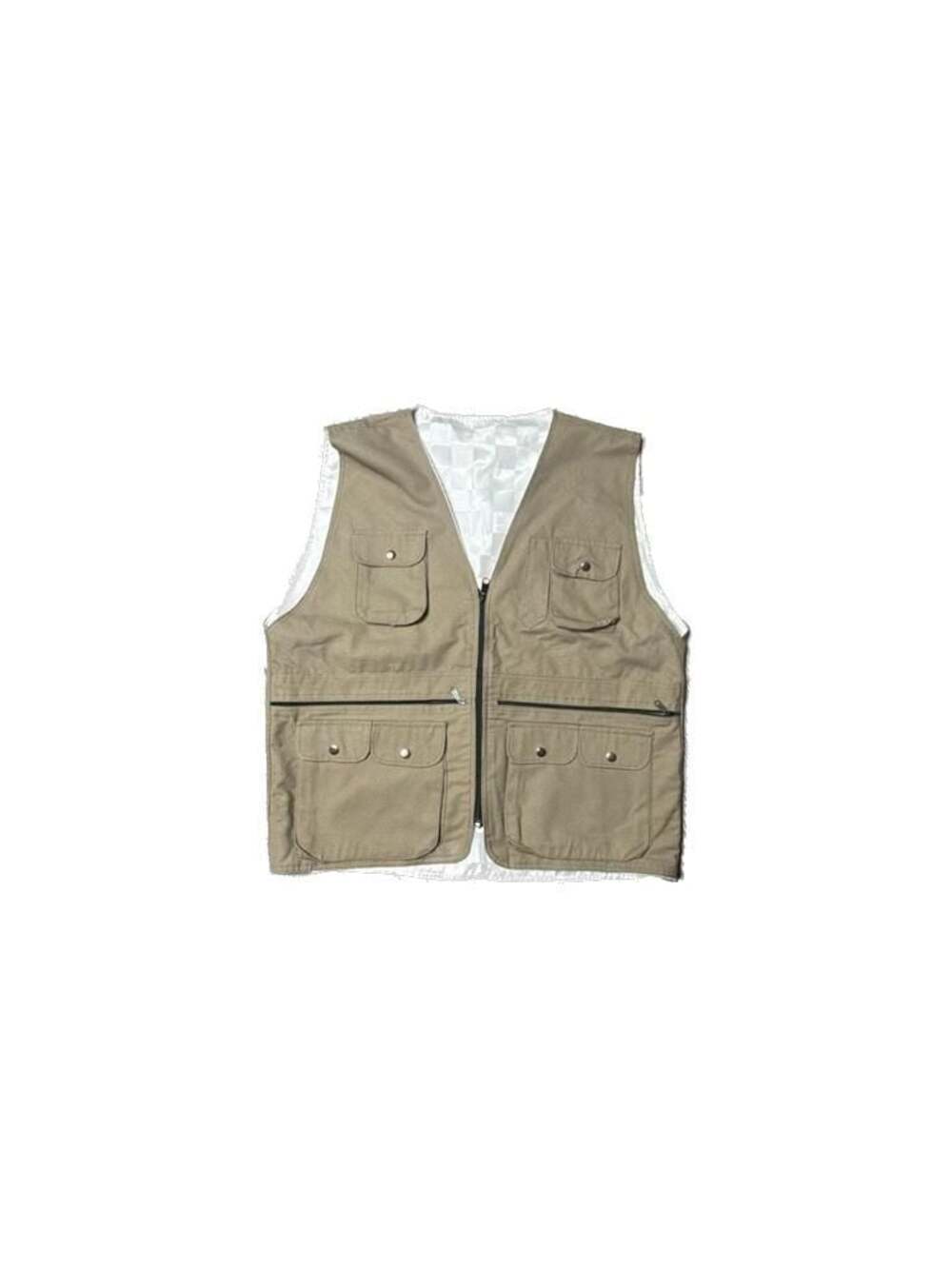 Vintage Keds Utility Fishing Vest Tan Multi-Pocket
